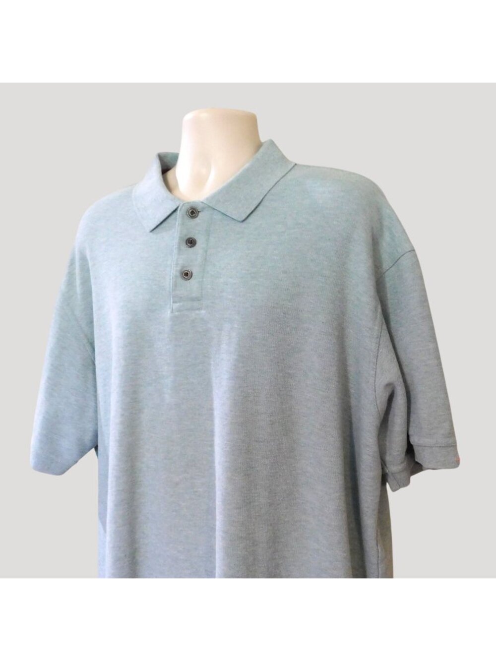 Bass Pro Polo Shirt Mens XXL Green Short Sleeve Embroidered Leaf Heavy Cotton